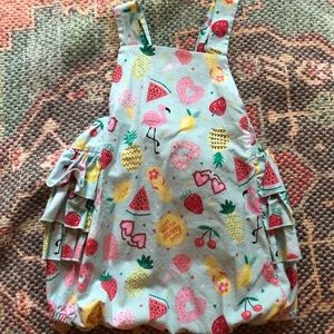 Ricrac and ruffles romper